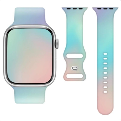 Attēls no 4kom.pl Pasek Silikonowy Apple Watch 42/44/45/ 49mm (97+118) mitowy
