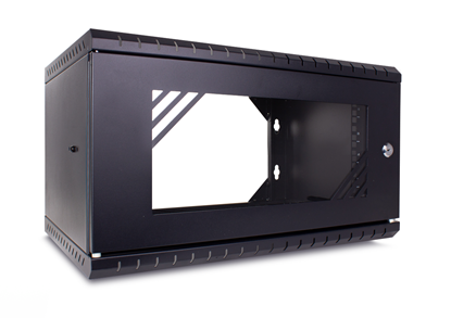 Изображение 4U 19'' Sienas komutācijas skapis/ 520 mm x 450 mm x 257 mm/ Melns/ Nesalikts | Open Back