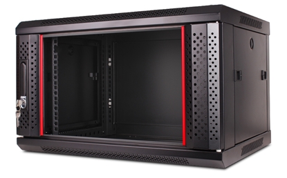 Изображение 4U 19'' Sienas komutācijas skapis/ 600 x 450 x 280mm/ Melns/ Nesalikts
