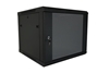 Picture of 9U 19'' Sienas komutācijas skapis/ 600 x 600 x 501mm/ Melns/ Nesalikts