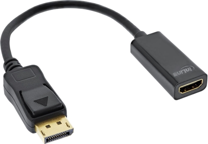 Attēls no Adapter AV InLine DisplayPort - HDMI czarny (17198C)