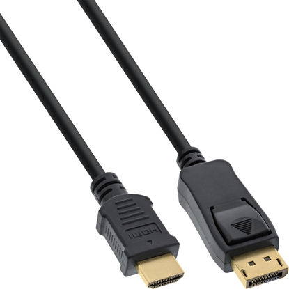 Изображение Adapter AV InLine InLine® DisplayPort to HDMI Converter Cable black 1.5m