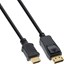 Attēls no Adapter AV InLine InLine® DisplayPort to HDMI Converter Cable black 1.5m