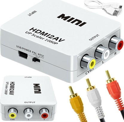 Attēls no Adapter AV Retoo RCA (Cinch) x3 - HDMI biay (E377)