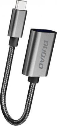 Attēls no Adapter USB Dudao L15T USB-A - USB-C Srebrny  (dudao_20201102161516)