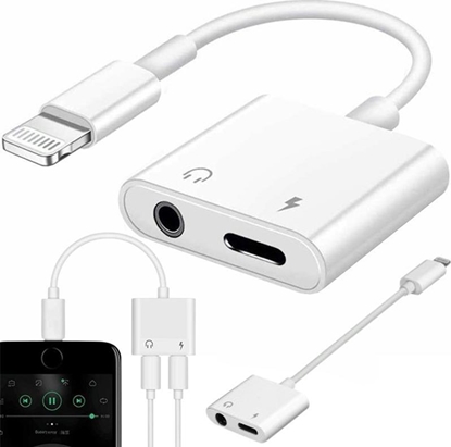 Picture of Adapter USB Retoo E405 Lightning - Jack 3.5mm + USB-C Biay  (E405)
