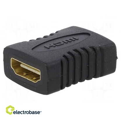Picture of Adapter; HDMI socket,both sides; black