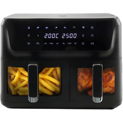 Attēls no Adler AD 6324 Air Fryer 8in1 11L (6,5L + 4,5L) 2700W