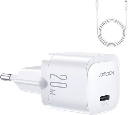 Picture of adowarka Joyroom adowarka sieciowa Joyroom JR-TCF02 USB-C 20W PD + kabel USB C/Lightning biaa