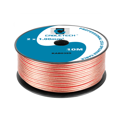Изображение Akustiskais kabelis, CCA, 2x1.00 mm², 10 m