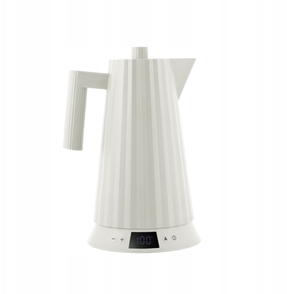 Picture of Alessi Plisse Water Kettle white with temperature control