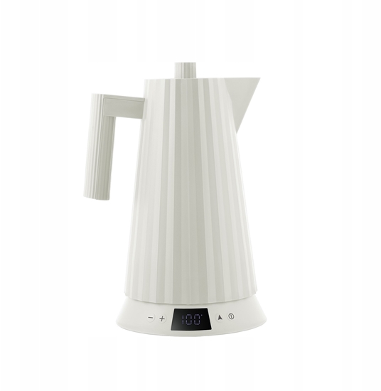 Picture of Alessi Plisse Water Kettle white with temperature control