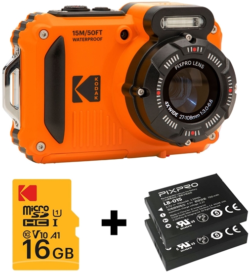 Изображение Aparat cyfrowy Kodak KODAK WPZ2 Orange Special pack