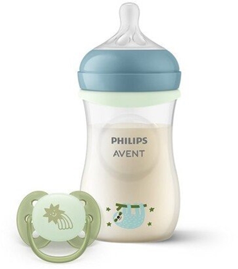 Изображение Avent SCD838/17 BUTELKA 260ML NIGHT + SMOCZEK RESPONSYWNY NIGHT NATURAL