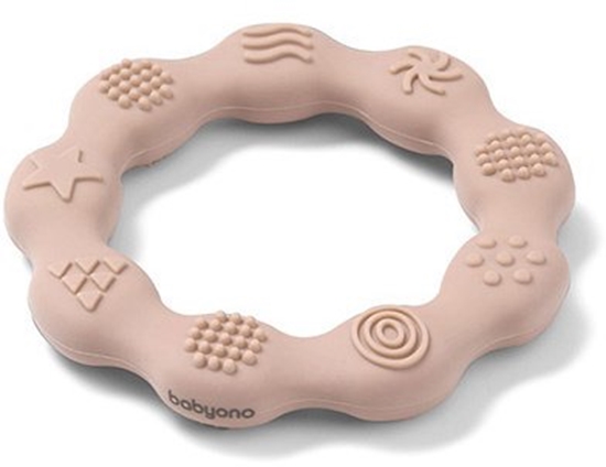 Picture of BabyOno 825/04 GRYZAK SILIKONOWY RING BEOWY