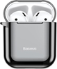 Picture of Baseus Metallic Shining Ultra-thin Silicone Protector Case with Hook for Airpods 1 / 2 Black