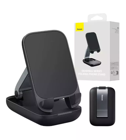 Изображение Baseus Seashell Phone Stand Foldable, Black
