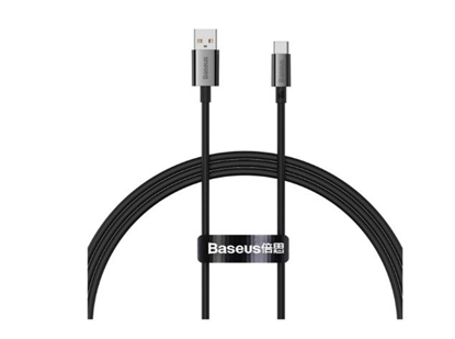 Attēls no Baseus Superior Series USB-A / USB-C cable 100W 1m Black