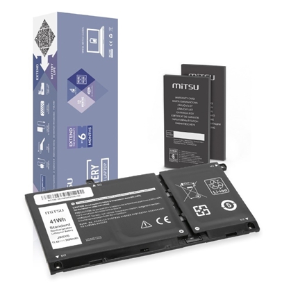 Изображение Bateria JK6Y6 do Dell Latitude 3410 3510 Inspiron 5401 5402 5501 5502 5505 3600 mAh (41 Wh) 11.4V