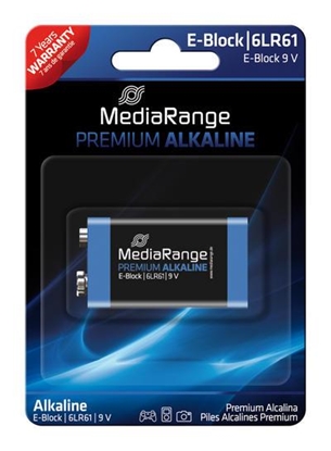 Изображение BATTERY ALKALINE E-BLOCK 9V/MRBAT107 MEDIARANGE