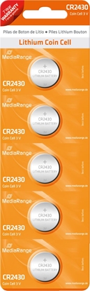Изображение BATTERY LITHIUM CR2430 3V/5PCS MRBAT137 MEDIARANGE