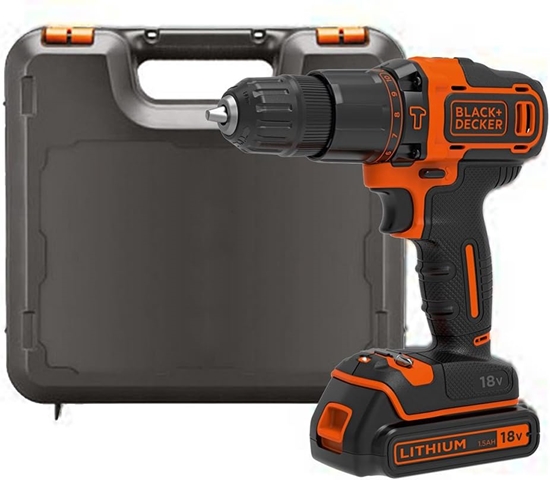 Picture of Black & Decker BDCHD18K Cordless Combi Drill