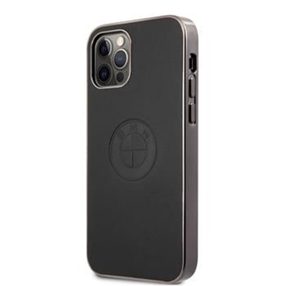 Attēls no BMW Apple iPhone 12/12 Pro 6.1' Signature Leather Embossed Logo Hard Case Black