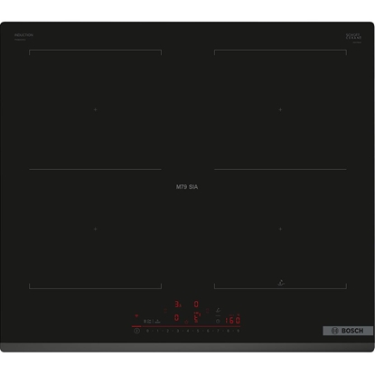 Attēls no Bosch  Series 6  platums 60 cm  bez ramja  melna - Iebuvejama indukcijas plits virsma