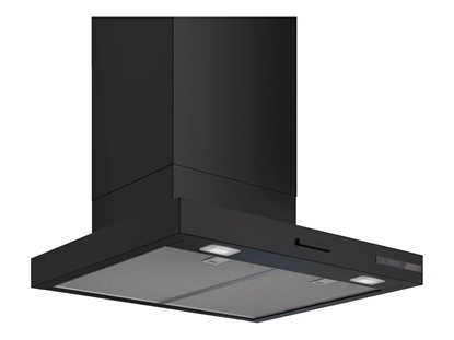 Attēls no Bosch DWB65CC60 | Hood | Wall mounted | Energy efficiency class B | Width 59.8 cm | Mechanical | 594 m³/h | Matte black | LED