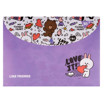 Picture of Aplokšņu soma YES Line Friends A4 ar pogu