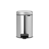 Picture of BRABANTIA atkritumu tvertne ar pedāli NewIcon, 3 l, Matt Steel