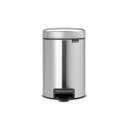 Picture of BRABANTIA atkritumu tvertne ar pedāli NewIcon, 3L, Matt Steel Fingerprint Proof