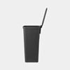 Picture of BRABANTIA atkritumu tvertne StepUp ar pedāli, 40l, dark grey
