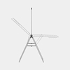 Picture of BRABANTIA HangOn veļas žāvētājs + pakaramais, 25m, Metallic Grey