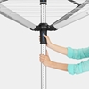 Picture of BRABANTIA rotējošs veļas žāvētājs, 50m, met.stipr+pārv+soma, Metallic Grey