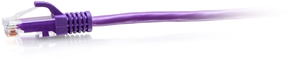 Picture of C2G 1ft (0.3m) Cat6a Snagless Unshielded (UTP) Slim Ethernet Network Patch Cable - Purple - Patch-Kabel - RJ-45 (M) zu RJ-45 (M) - 30 cm - 4.8 mm - UTP - CAT 6a - geformt, ohne Haken - lila