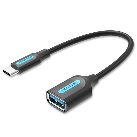 Picture of CABLE USB3.1C MALE TO A FEMALE/0.15M BLACK CCVBB VENTION