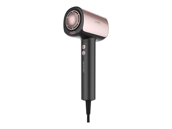 Изображение Cecotec Hair dryer | DryGlam Nano Plasma | 1600 W | Number of temperature settings 3 | Ionic function | Black/Rose Gold | Diffuser nozzle