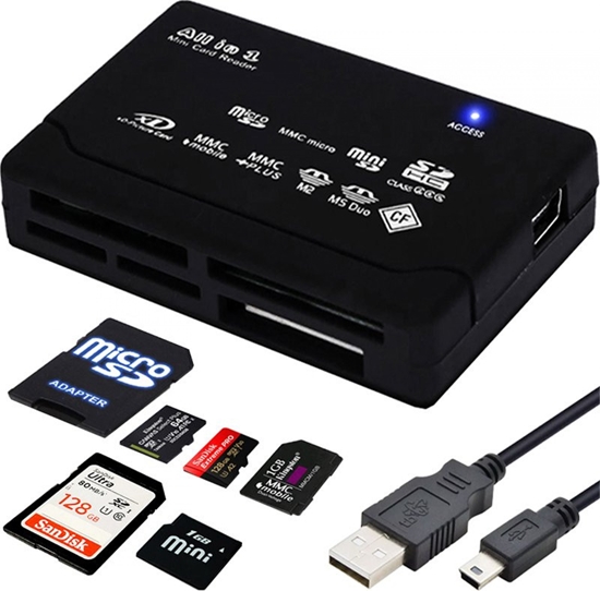 Изображение Czytnik Retoo CZYTNIK KART PAMICI MICRO SD USB USB-C SDHC CF SM