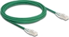 Picture of Delock RJ45 Network Cable Cat.6A plug to plug with curved latch U/FTP Slim 3 m green