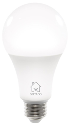 Attēls no DELTACO LED Spuldze, E27, WIFI 2.4GHZ, 9W, 810LM, Dimmējama, 2700K-6500K, 220-240V