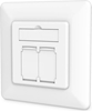 Изображение Digitus CAT 6A Class EA Network Outlet, Design-Compatible, Shielded, Flush Mount