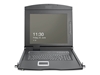 Picture of Digitus Modular HD LCD KVM console with 19\" TFT, 8-port Cat. 5 KVM connection, touchpad, US keyboard layout