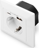 Изображение Digitus Safety Plug for Flush Mounting with 1 x USB Type-C?, 1 x USB A