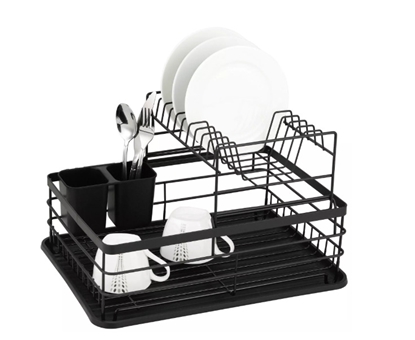 Picture of Dish dryer, two-rows, steel-plastic, black KINGHoff, KH 1716