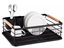 Изображение Dish drying rack, steel, black, 42.5x32x15.5 cm, Kinghoff KH 1728