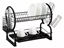 Picture of Dish Rack - Metal black wire dish dryer with anti-slip silicone Kinghoff KH 1500