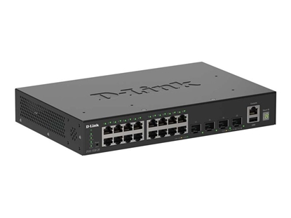 Attēls no D-Link DGS-1530-20/E tīkla pārslēgs Vadīts L2 Gigabit Ethernet (10/100/1000) Melns
