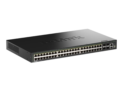 Attēls no D-Link DGS-1530-52P/E tīkla pārslēgs Vadīts L2 Gigabit Ethernet (10/100/1000) Power over Ethernet (PoE) Melns