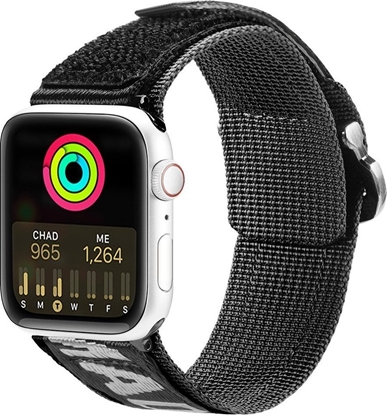 Picture of Dux Ducis Dux Ducis Strap (Outdoor  Version) pasek Apple Watch Ultra, SE, 8, 7, 6, 5, 4, 3, 2, 1 (49, 45, 44, 42  mm) nylonowa opaska bransoleta czarno-srebrny